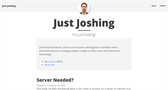 Desktop Screenshot of justjoshing.net